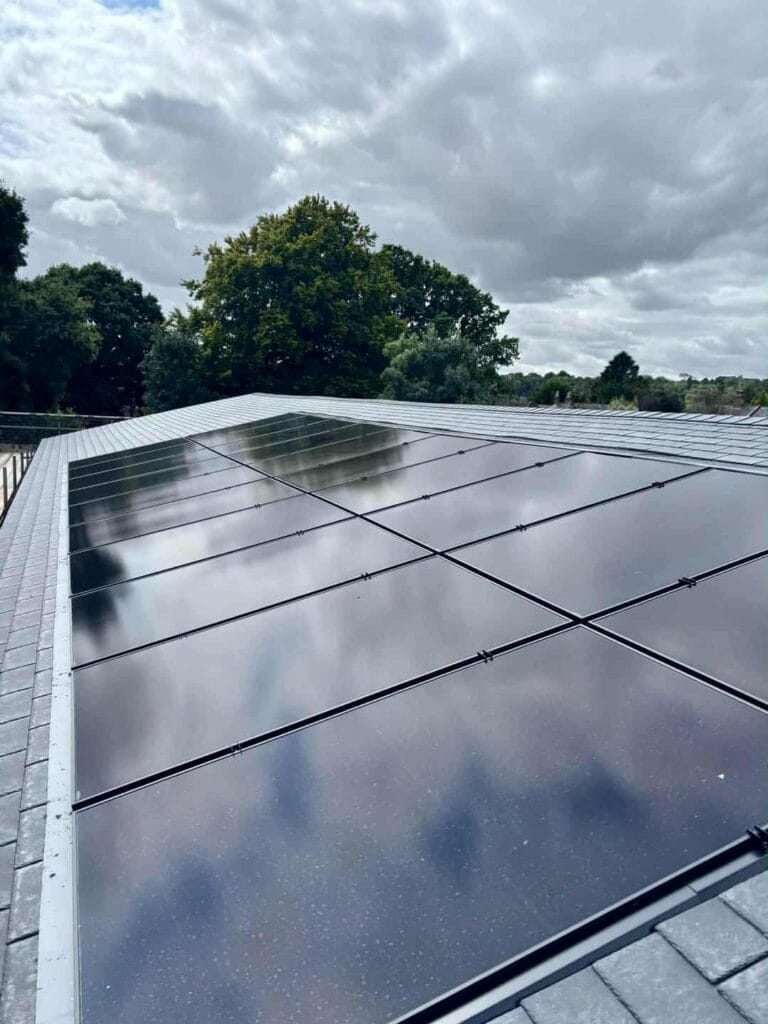 Commercial solar installation